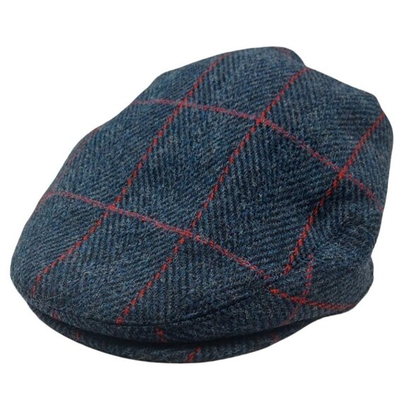 Feinion Wool Blend Tweed Newsboy Flat Cap Gatsby Golf Mens Medium Classic - Picture 1 of 5